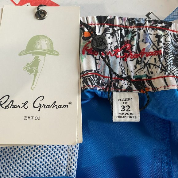 ROBERT GRAHAM SWIM TRUNKS (SZ 32) (NWT) - Picture 3 of 11